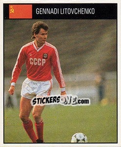 Sticker Gennadi Litovchenko - World Cup 1990 - Orbis