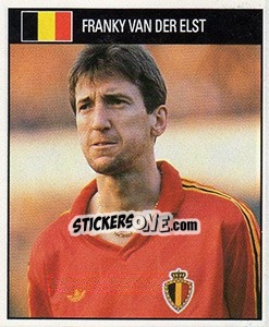Sticker Franky Van Der Elst - World Cup 1990 - Orbis