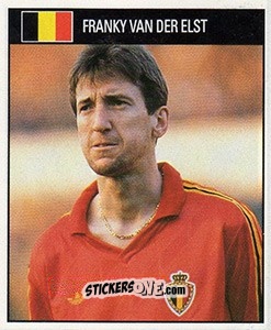 Cromo Franky Van Der Elst - World Cup 1990 - Orbis