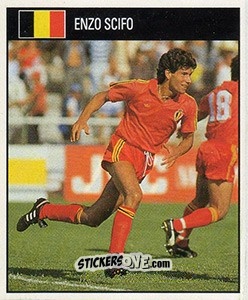 Cromo Enzo Scifo - World Cup 1990 - Orbis