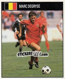 Sticker Marc Degryse - World Cup 1990 - Orbis