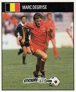 Sticker Marc Degryse - World Cup 1990 - Orbis