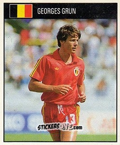 Sticker Georges Grun - World Cup 1990 - Orbis