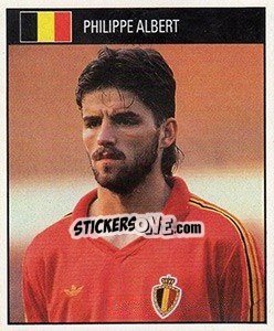 Sticker Philippe Albert - World Cup 1990 - Orbis