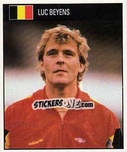 Cromo Luc Beyens - World Cup 1990 - Orbis