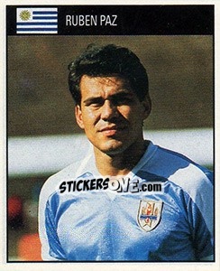 Cromo Ruben Paz - World Cup 1990 - Orbis