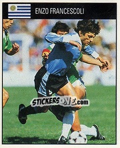 Sticker Enzo Francescoli - World Cup 1990 - Orbis