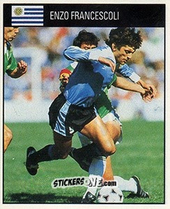 Sticker Enzo Francescoli - World Cup 1990 - Orbis