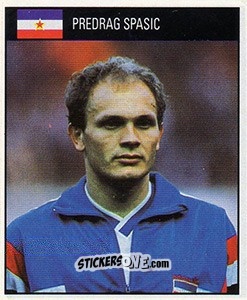 Sticker Predrag Spasic - World Cup 1990 - Orbis