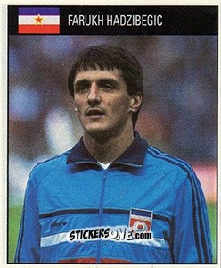 Sticker Farukh Hadzibegic - World Cup 1990 - Orbis