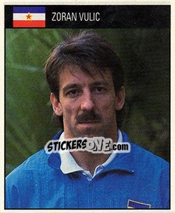 Sticker Zoran Vulic - World Cup 1990 - Orbis