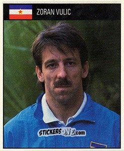 Sticker Zoran Vulic - World Cup 1990 - Orbis