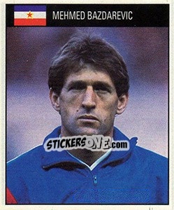 Sticker Mehmed Bazdarevic - World Cup 1990 - Orbis