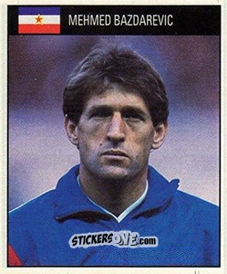 Sticker Mehmed Bazdarevic - World Cup 1990 - Orbis