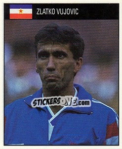 Sticker Zlatko Vujovic - World Cup 1990 - Orbis