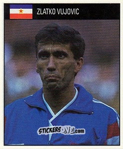 Sticker Zlatko Vujovic - World Cup 1990 - Orbis