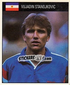 Sticker Vujadin Stanojkovic - World Cup 1990 - Orbis