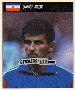 Sticker Davor Jozic - World Cup 1990 - Orbis
