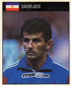 Cromo Davor Jozic - World Cup 1990 - Orbis