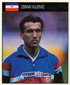 Sticker Zoran Vujovic - World Cup 1990 n. 289 - Orbis
