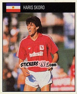 Sticker Haris Skoro - World Cup 1990 - Orbis