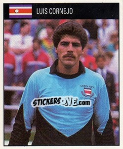 Cromo Luis Cornejo - World Cup 1990 - Orbis