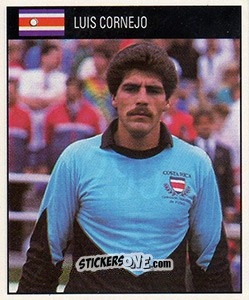 Cromo Luis Cornejo - World Cup 1990 - Orbis