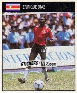 Cromo Enrique Diaz - World Cup 1990 - Orbis