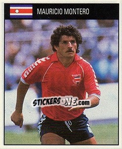 Cromo Mauricio Montero - World Cup 1990 - Orbis