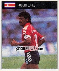 Cromo Roger Flores - World Cup 1990 - Orbis