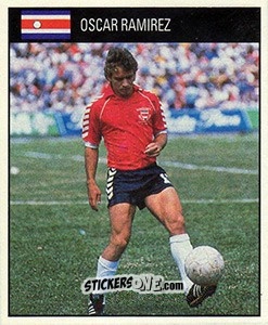 Cromo Oscar Ramirez - World Cup 1990 - Orbis