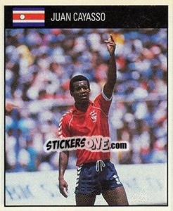 Cromo Juan Cayasso - World Cup 1990 - Orbis