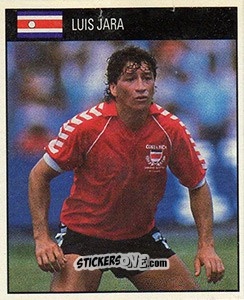 Cromo Luis Jara - World Cup 1990 - Orbis