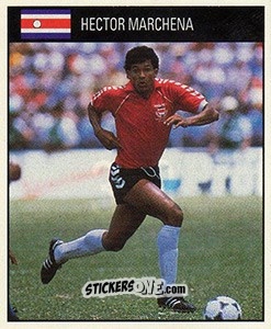 Cromo Hector Marchena - World Cup 1990 - Orbis