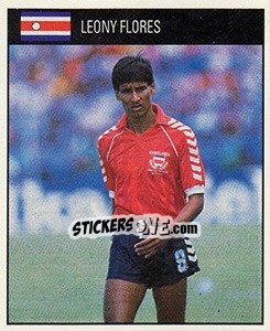 Cromo Leony Flores - World Cup 1990 - Orbis