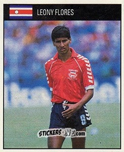 Sticker Leony Flores - World Cup 1990 - Orbis