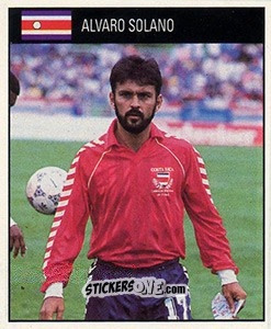 Sticker Alvaro Solano - World Cup 1990 - Orbis