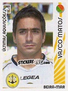 Figurina Vasco Matos (Beira-Mar) - Futebol 2006-2007 n. 356 - Panini