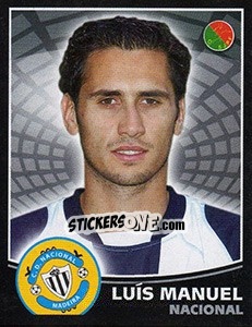 Sticker Luís Manuel - Futebol 2005-2006 n. 188 - Panini