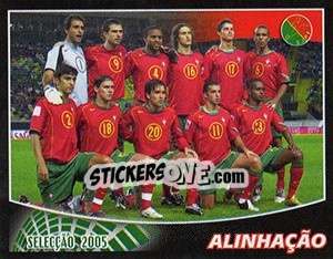 Cromo Alinhação - Futebol 2005-2006 - Panini