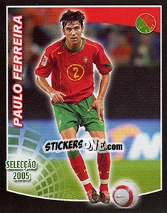 Figurina Paulo Ferreira - Futebol 2005-2006 - Panini