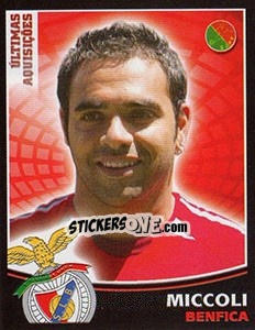 Cromo Fabrizio Miccoli (Benfica) - Futebol 2005-2006 - Panini