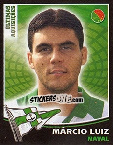 Figurina Márcio Luiz (Naval) - Futebol 2005-2006 - Panini