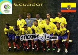 Sticker Ecuador - FIFA World Cup Germany 2006. Trading Cards n. 13 - Panini