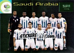 Sticker Saudi Arabia - FIFA World Cup Germany 2006. Trading Cards n. 29 - Panini