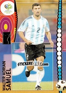 Sticker Walter Adrian Samuel - FIFA World Cup Germany 2006. Trading Cards - Panini