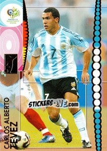 Sticker Carlos Alberto Tevez - FIFA World Cup Germany 2006. Trading Cards - Panini