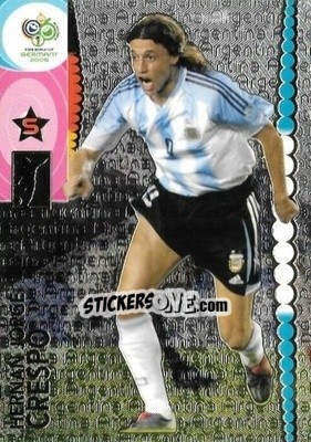 Figurina Hernan Jorge Crespo - FIFA World Cup Germany 2006. Trading Cards - Panini