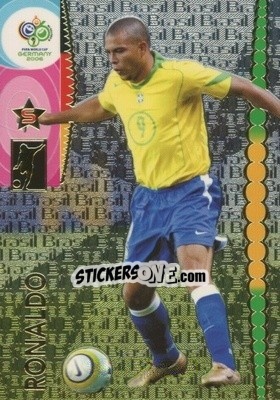 Sticker Ronaldo - FIFA World Cup Germany 2006. Trading Cards n. 62 - Panini