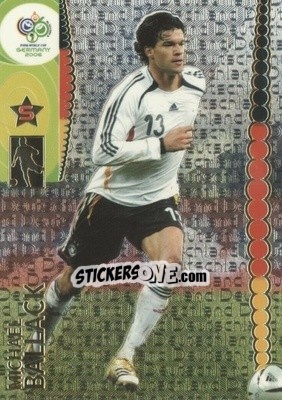 Sticker Michael Ballack - FIFA World Cup Germany 2006. Trading Cards n. 80 - Panini